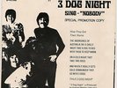 Rare THREE 3 DOG NIGHT 45 & Picture Sleeve NOBODY Promo