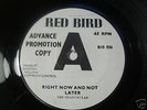 SHANGRI LAS - RIGHT NOW AND NOT LATER - RED BIRD DEMO