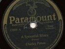 CHARLEY  PATTON PARAMOUNT VINYL COPY 78rpm N- NOVELTY
