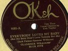 Okeh 8181 CLAR WILLIAMS BLUE 5 w LOUIS ARMSTRONG E-