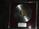 DISQUE DE PLATINE AUTHENTIQUE DE BRUCE SPRINGSTEEN