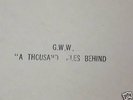 Bob Dylan G.W.W. A Thousand Miiles Behind Not TMOQ
