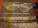 RARE CONCERT HALL/ LALO .FAURE cello  BERNARD  MICHELIN