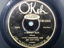 LOUIS ARMSTRONG HOT FIVE OKEH 8609 MONDAY / SUGAR FOOT