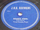 VHTF Snooky Pryor J. O. B. 101 Boogy Fool/Raisin Sand