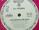 D.J. ROGERS - LOVE BROUGHT ME BACK (EX+ / NM-)  PROMO 