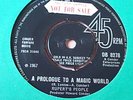 RARE UK 45 - RUPERT'S PEOPLE - A PROLOGUE TO A - MINT