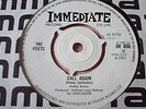 RARE UK 45 - THE POETS - CALL AGAIN - MINT IMMEDIATE