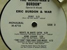 ERIC BURDON & WAR Black Man's Burdon 2XLP Promo sampler