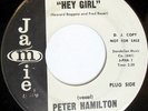 rare Northern Soul 45 PETER HAMILTON hey girl Listen