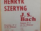 HENRYK SZERYNG violin BACH n°2 CBS XOC 126 LP