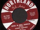 1957 JOHNNY EDWARDS & WHITE CAPS ROCK N ROLL SADDLES 45