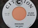 JOHN SOWELL 45 Nightmares 1958 ROCKABILLY on CITATION