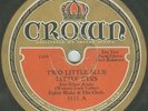 78 - Eubie Blake - Two Little Blue Crown 3111 V+