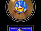 'Gold' Mounted single record Beatles Yellow Submarine