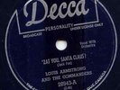LOUIS ARMSTRONG - ZAT YOU SANTA CLAUS ? -78 RPM VG+++