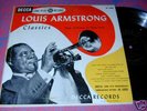 Wonderful & Clean 1950 10 in DECCA Louis Armstrong LP Classics Photo Cover FUN