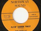 TOM CARTER flyin saucer twist ROCKABILLY GARAGE 45 HEAR