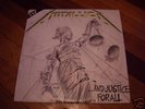 METALLICA -AND JUSTICE FOR ALL -LP RECORD -HEAVY METAL