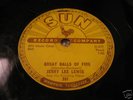 JERRY LEE LEWIS - SUN 281 - GREAT BALLS OF FIRE - ROCK