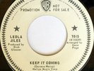 rare Soul 45 LEOLA JILES keep it coming Listen