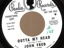 60s GARAGE 45 JOHN FRED OUTTA MY HEAD PAULA 247 HEAR IT