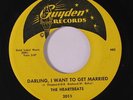 HEARTBEATS: Darling, I Want To Get Married / One Million Years 45 (yellow, clea