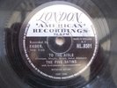 THE FIVE SATINS TO THE AISLE VERY RARE 78 RPM RECORD