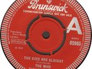 WHO Kids Are Alright 1965 first UK 45 rare DEMO/PROMO