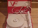 Vntg. Vanity Fair Record Player, Case of 45 RPM Records