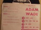 Adam Wade First Love Promo 45 EP w/Picture Sleeve