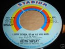 KEITH SWEAT Rare Modern Soul Boogie 45 Lucky Seven VG++