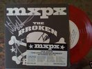 MXPX SIGNED 7IN RED VINYL 'THE BROKEN BONES'