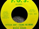 70'S SOUL 45 RPM - MIXED SUGAR -  F.G.S. RECORDS 423 M-