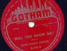 ECHO GOSPEL SINGERS - WILL YOU KNOW ME -GOTHAM  VG+++