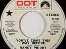 NANCY PRIDDY folk psych funk 45 DOT 2240 promo