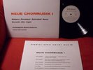 Neue Chormusik LP D FOC 66 Webern Nono Ligeti Wergo RAR