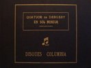 RARE QUATUOR CALVET DEBUSSY 78RPM COLUMBIA