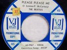 BEATLES PLEASE PLEASE ME '64 VJ-581 BLUE/WHITE PR0M0 7