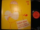 LP ALBAN BERG 7 SONGS PIECES FOR CLARINETS ON DIAL  8