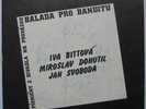 Czech EP Iva Bittova Balada pro banditu ‘88 PANTON w/PS