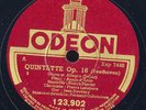 PIERLOT / OUBRADOUS BEETHOVEN QUINTET 3 X ODEON 78 RPM