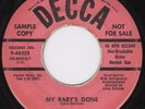 Doo Wop 45-Barons-My Baby's Gone-Decca-Hear 