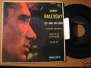 JOHNNY HALLYDAY LES BRAS EN CROIX RARE SPAIN EP LOOK