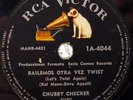 CHUBBY CHECKER 78 RPM ARGENTINA LABELS IN SPANISH