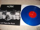 AC/DC Let there be rock LP Aussie cover blue vinyl