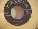 WALTER DAVIS 45 RPM SO LONG BABY RCA 47-5168