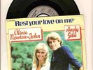 OLIVIA NEWTON-JOHN ANDY GIBB RARE FRANCE 45+FAB PIC