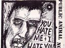 GG ALLIN-You Hate Me + I Hate You  Original Pic Sleeve