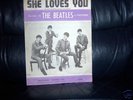 The Beatles Original Sheet Music SHE LOVES YOU 1963 FAB